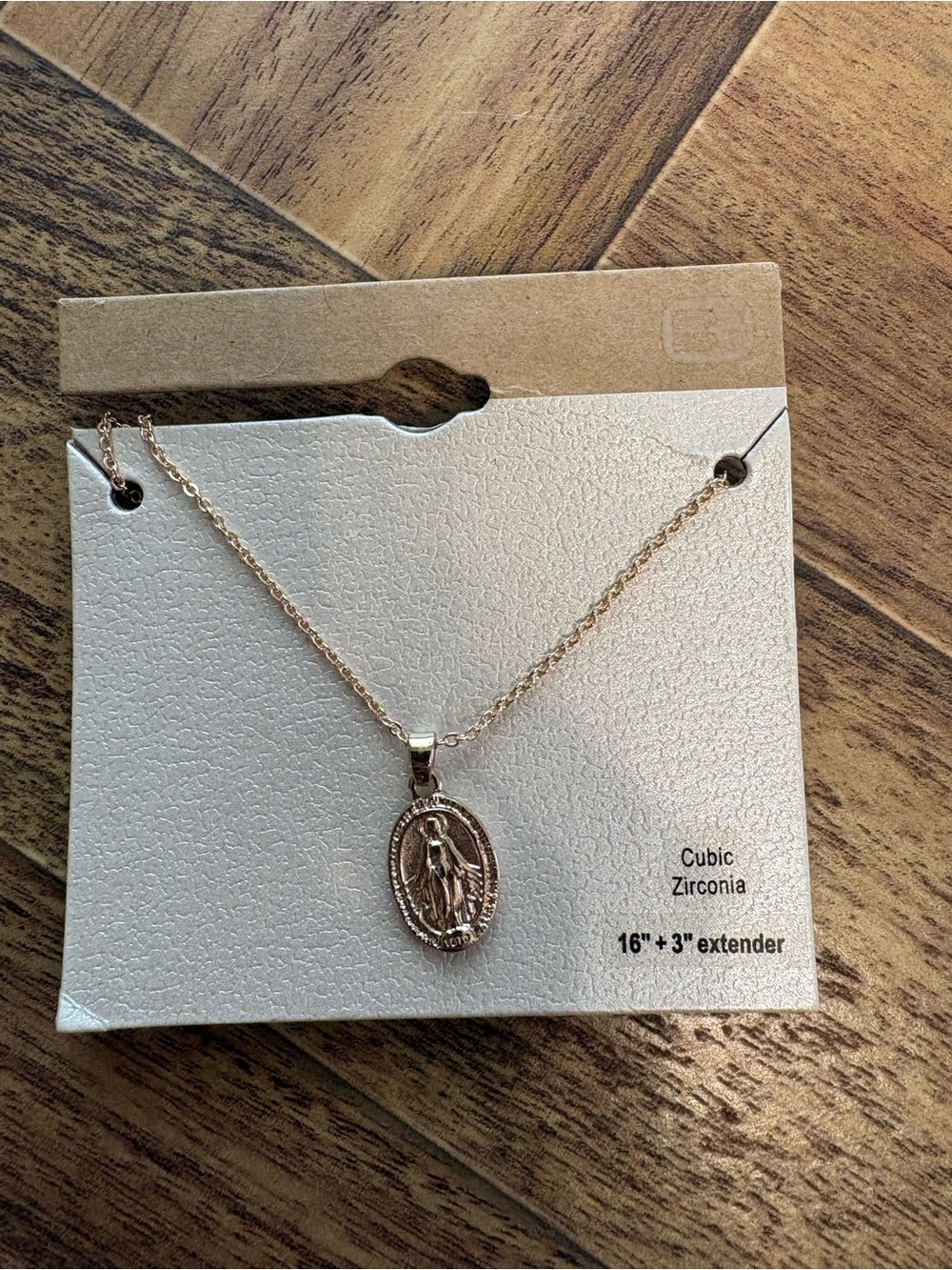 Buckle Miraculous Mary Pendant Necklace